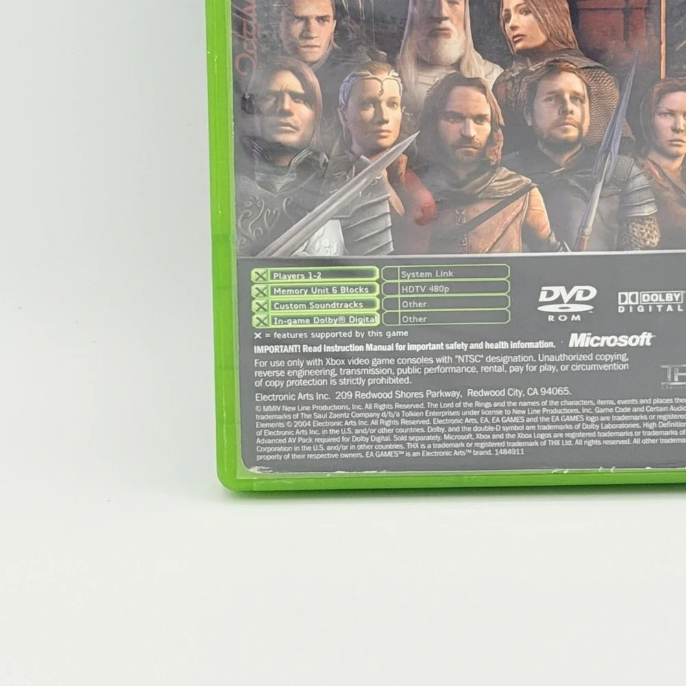 The Lord Of The Rings The Third Age Microsoft Xbox EA RPG Video Game T NTSC-U/C